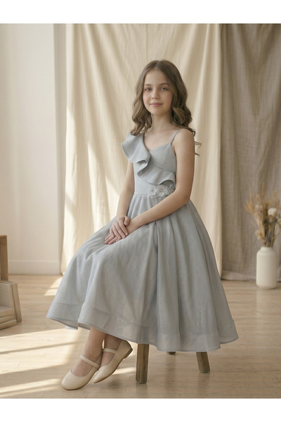 MONİTA KİDS Elegant occasion dress, lurex, mint green