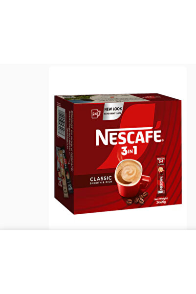 Nescafe قهوة فورية كلاسيكية 3 في 1، 24 كيس × 20 جرام