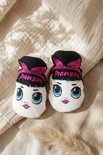 Babydonat Princess Embroidered Cotton Baby Booties - Soft Textured Baby Girl ...