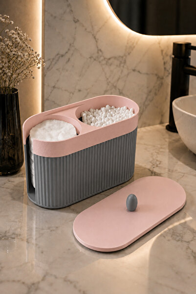 Arvella Studio Cotton Swab and Earbud Organizer – Bathroom Countertop Cotton ...