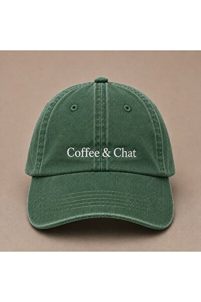 WeavedCo قبعة قابلة للغسل بتصميم كلاسيكي مطرزة من Coffee & Chat