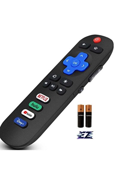 PopZa Replacement Remote Control for All Roku TVs - Compatible with TCL, Hise...