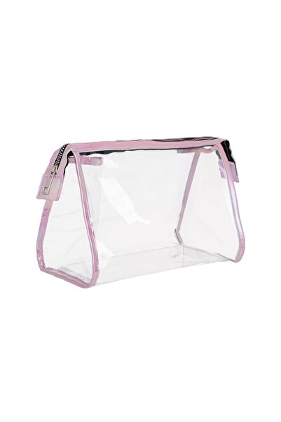 OEM Portfard de Vară Negru, roz, transparent din PVC, Cu Fermoar, Organizator...
