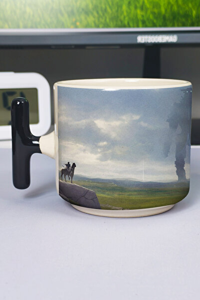 ZipZap Shadow of the Colossus Printed Ceramic Luxury Mug (1 Piece) T-Shaped S...