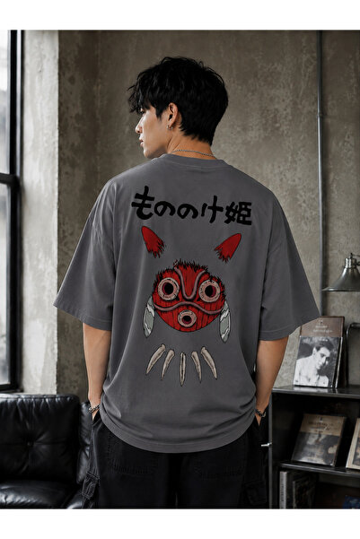 Nulivez Spirited Away Oversize Unisex T-Shirt – San & Kodama Anime Printed T-...