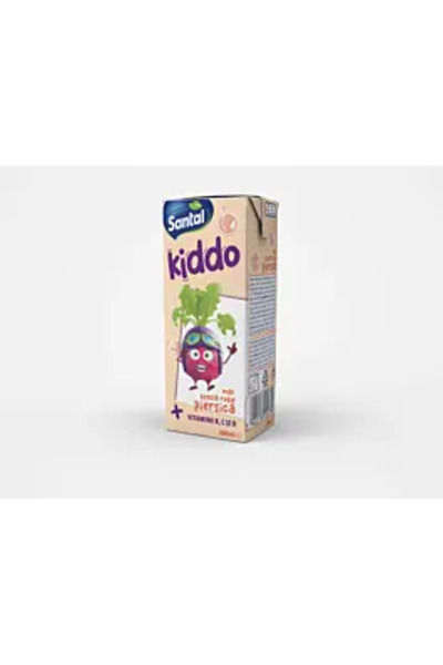 SANTALE Suc cu aromă de măr, sfeclă roșie și piersică Santal Kiddo 0.2 L