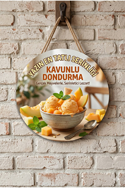 Mayeka Slastičarne sa temom sladoleda od dinje, prodavnice deserta, drvena zi...