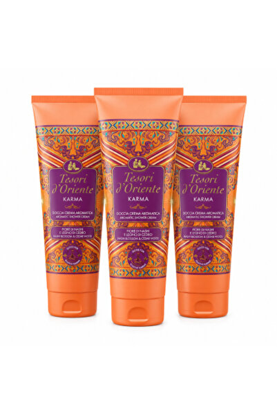 Tesori d'Oriente Set de 3 x Tesori d’Oriente Karma, cremă de duș aromatică, f...