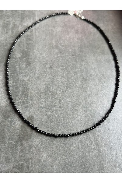 PIETRICELE Colier Onix 2, argint placat cu aur, 40cm+5