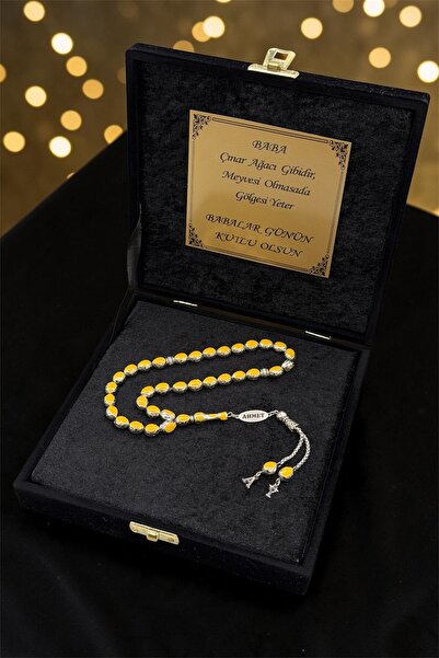 Vetro Silver Erkeğe Hediye Kişiye Özel İsimli Harf Püsküllü Renkli Metal Tesb...