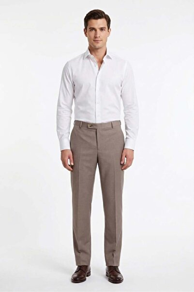 Uki VİZON Comfort Fit Klasik Pantolon