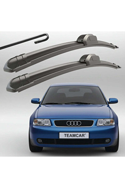 TEAMCAR Σετ 2 Επίπεδων Υαλοκαθαριστήρων Παρμπρίζ Ειδικά για Audi A3 8L1 (1996...