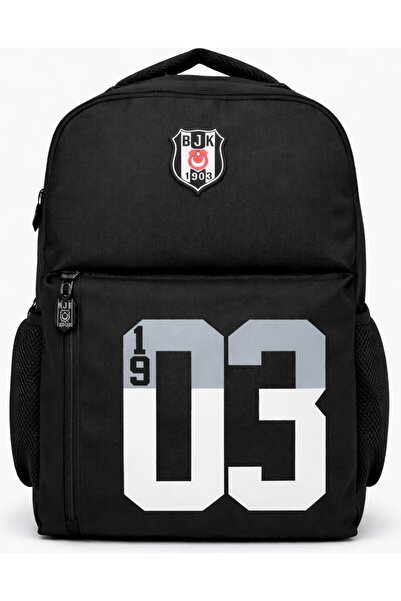 Beşiktaş Licensed 3-Compartment Backpack - 1903 Printed School Bag with Lapto...