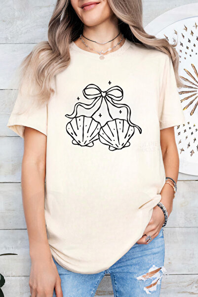 Sarah's Boutique Women's T-shirt – 100% cotton – Shell Bow