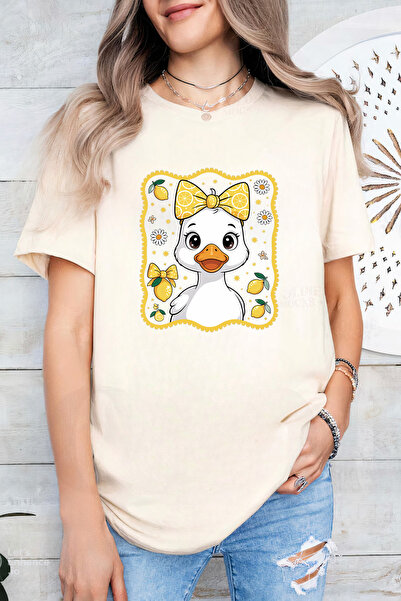 Sarah's Boutique Women's T-shirt – 100% cotton – Lemon Ducky