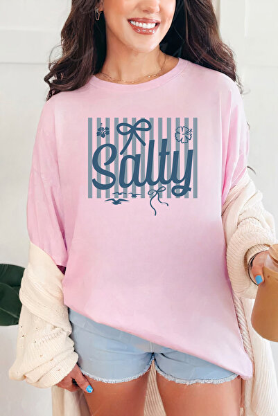 Sarah's Boutique Women's T-shirt – 100% cotton – Salty Blue