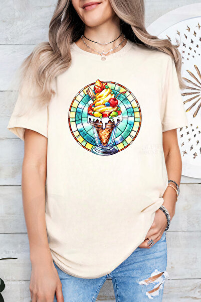 Sarah's Boutique Women's T-shirt – 100% cotton – Stained Sundae