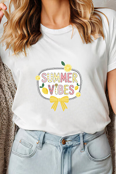 Sarah's Boutique Women's T-shirt – 100% cotton – Vibes Bow