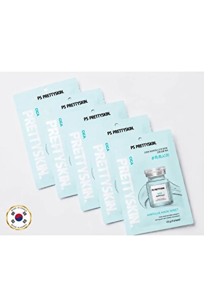 PS PRETTYSKIN Cica Ampoule Mask Sheet 23g |   Skin Soothing Moisturizing Pape...