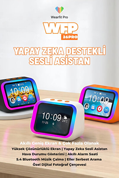 Wearfitpro Multifonksiyonel RGB Aydınlatmalı Yapay Zeka Destekli Eş Zamanlı 2...