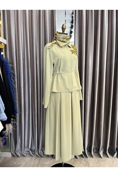 Modario Hale Lora Skirt Suit - Mint Green - 2