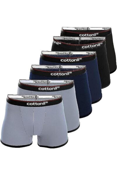 Cottonil Classic Boxer Briefs Set for Men, 6 Pieces by