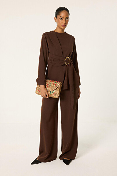Touché Privé Gold Buckle Tunic Pants Set