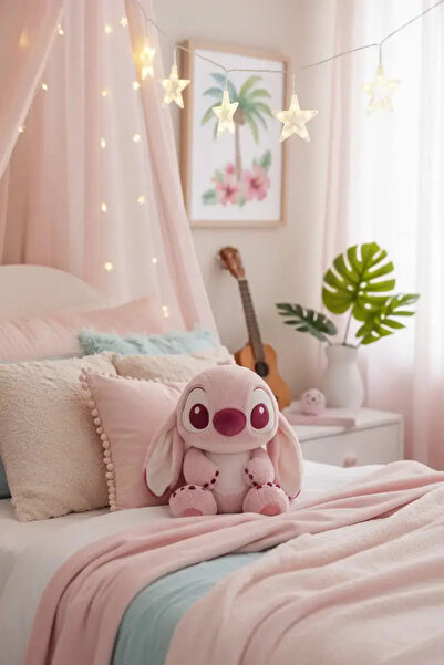 Miniso Disney Lisanslı Stitch Pembe Peluş Oyuncak – Ultra Yumuşak Sarılmalık ...