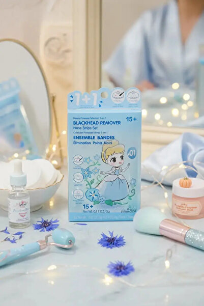 Miniso مجموعة شرائط الأنف للرؤوس السوداء 2 في 1 من سلسلة برينسيس المرخصة من د...