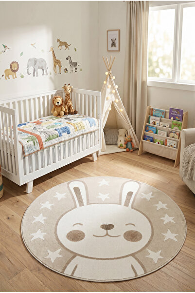 SERENZA HOME LİVİNG Serenza Home Tiny Tales Tavşancık Çocuk Halısı | Yumuşak ...