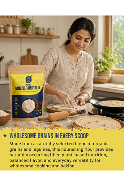 Organic Larder Ecological Organic Multigrain Flour, 500g