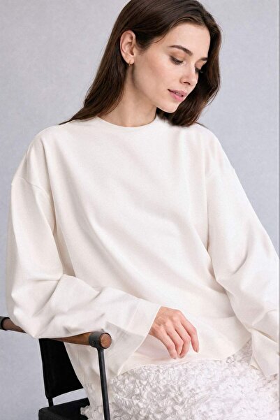 DeFacto Loose Fit Sweatshirt Fabric Long Sleeve Tunic H4443Ax26Sp