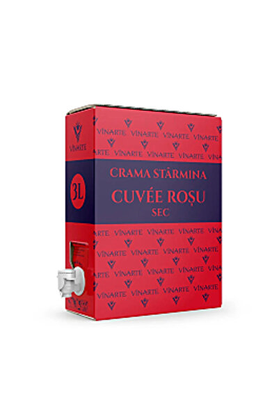 Vinarte Vin roșu Vinarte, Crama Starmina, Sec, 3 L