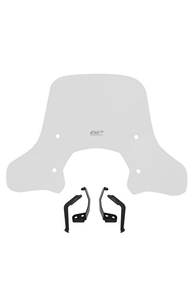GP KOMPOZİT Lambretta V125 / V200 2021-2023 Uyumlu Ön Cam Şeffaf 43 cm