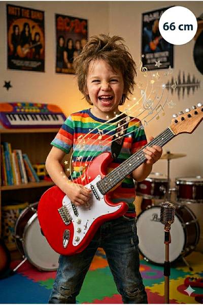 Genel Markalar Rock Gitar Askılı Sesli Dokunmatik 66 cm