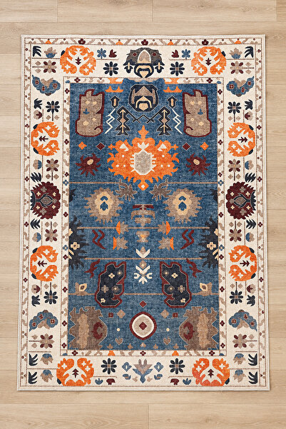 Chilai Home LONES Makinede Yıkanabilir Kaymaz Taban Leke Tutmaz Dijital Salon...