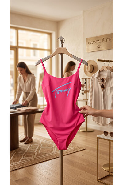 Tommy Jeans One-piece swimsuit S pink