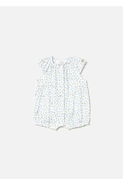 MAYORAL Baby Girl Printed Short Jumpsuit Blue 1707