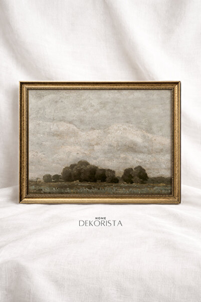 HOME DEKORİSTA Vintage πίνακας με κορνίζα χωρίς γυαλί με λουλούδια, αφίσα, κα...