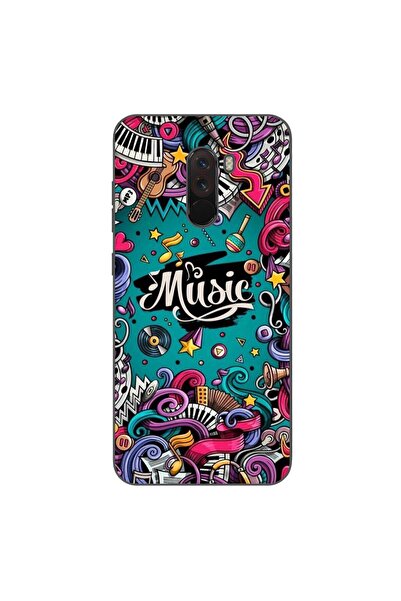 OEM Husa compatibila cu Xiaomi Pocophone F1 Silicon Gel Tpu Model Pop Art Music