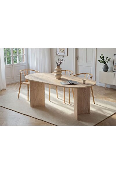 Rani Mobilya Rani Home Yemek Masası Traverten 180Cm GA-5315