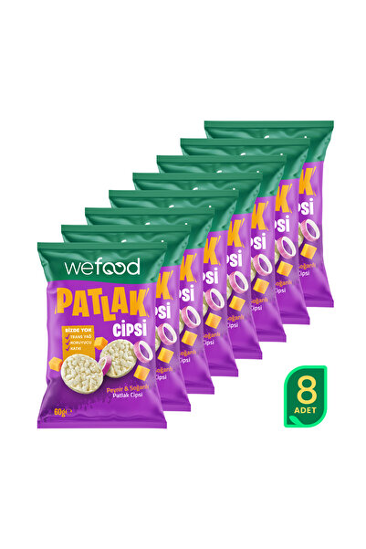 Wefood Peynir & Soğanlı Patlak Cipsi 60 g 8'li