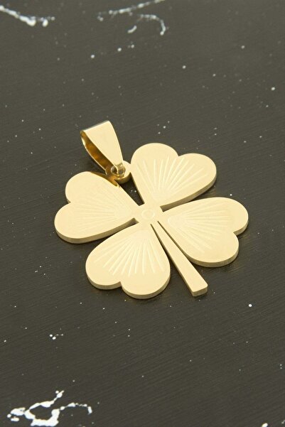 Marsilyan Clover Steel Pendant 2.5 cm Ilkel-Bjt940