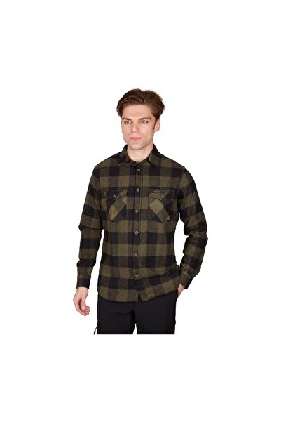 Alpinist Felder Men's Plaid Outdoor Shirt Khaki
