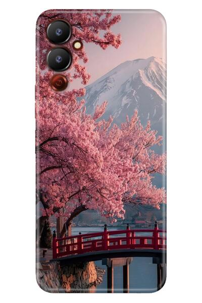 TECNO Pova Neo 2 Kılıf Sakura Style Temalı Desenli Darbe Emici Silikon