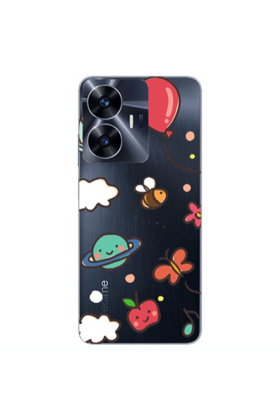 Other Realme Note 50 cute little ones Transparent Silicone TPU Θήκη