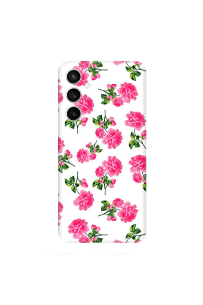 Other Samsung S24 Plus Roses White Transparent Silicone TPU Θήκη