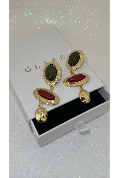 GLARE JEWELRY CO Zara Model Dangle Gold Earrings