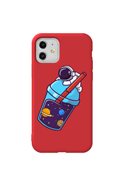 Other Apple iPhone 11 Longing in space Red Colored Silicone TPU Θήκη