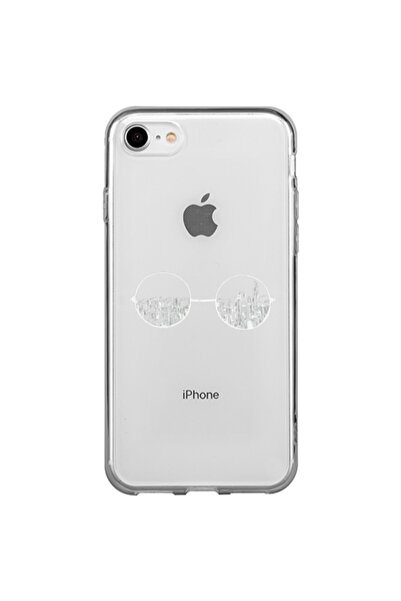 Other Apple iPhone SE 2020 Sunglasses Transparent Silicone TPU Θήκη